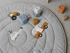 Liewood vehicles/dove blue mix aktivitetstæppe Gitta